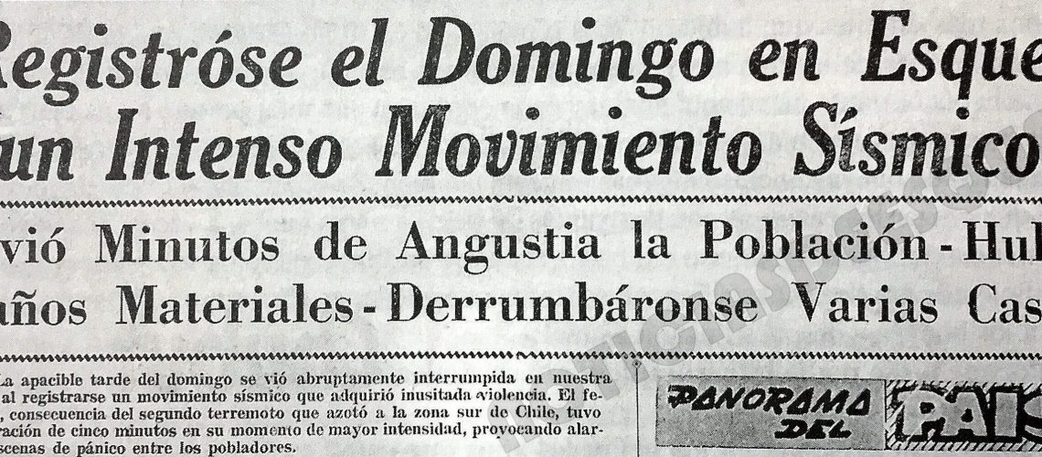 sismo terremoto 1960
