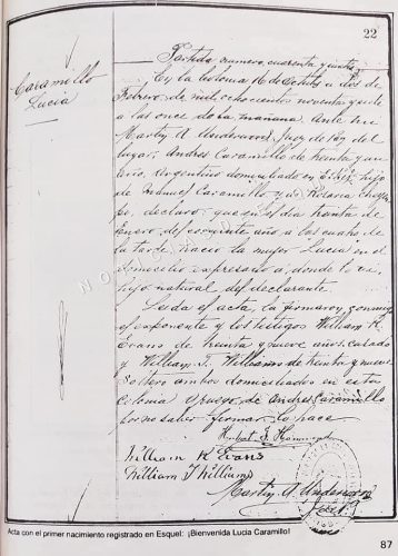 31-1-2026 primer nacimiento registrado
